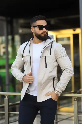 Mevsimlik Erkek Mont-Bej - DOXGER (1)