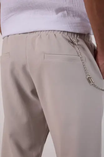 Gri Hafif Bol Kesim Mevsimlik Jogger Pantolon-GRİ - İLKCET MODA (1)