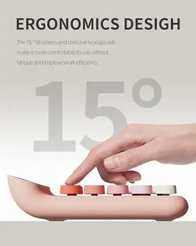 Mexanik kalitli kalkulyator, JS05, ofis, maktab, uy va biznes uchun asosiy 10 xonali stol kalkulyatori (qora) - 3