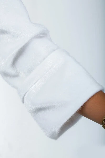 Меховой болеро для свадебного платья - 10