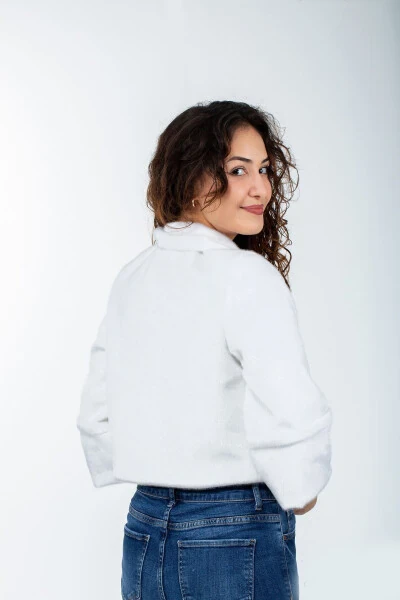 Меховой болеро для свадебного платья - 3