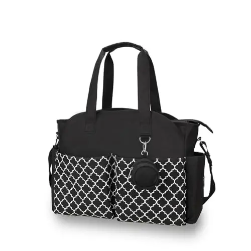 MEYTEILAY Diaper Bag Tote Large Multi-Function Baby Changing Bag for Mom with Changing Station Travel Nappy Bag for Women 