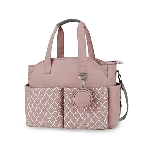 MEYTEILAY Diaper Bag Tote Large Multi-Function Baby Changing Bag for Mom with Changing Station Travel Nappy Bag for Women - 1