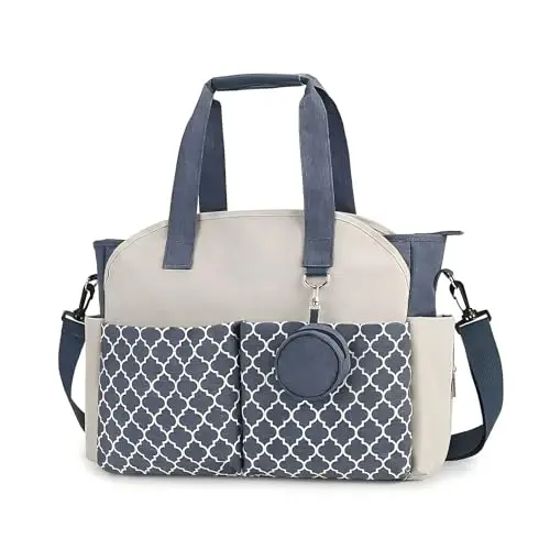 MEYTEILAY Diaper Bag Tote Large Baby Changing Bag for Mom with Changing Station - 1