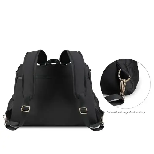 MEYTEILAY Чамадон сумкаси, бешик сумкаси, катта болалар сумкаси, оналар учун алмаштириш станцияси билан кўп функцияли саёҳат сумкаси - 7