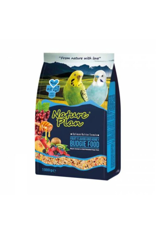 Meyveli Ve Ballı Muhabbet Kuşu Yemi 1000Gr - NATURE PLAN