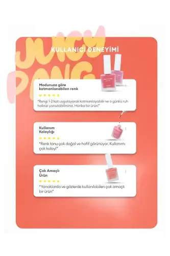 Meyve Kokulu, Nemlendirici, Doğal Görünümlü Sıvı Allık A'pıeu Juicy-pang Water Blusher (CR01)-CR01 - 7