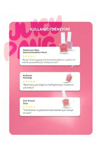 Meyve Kokulu, Nemlendirici, Doğal Görünümlü Sıvı Allık A'pıeu Juicy-pang Water Blusher (PK01)-PK01 - 7