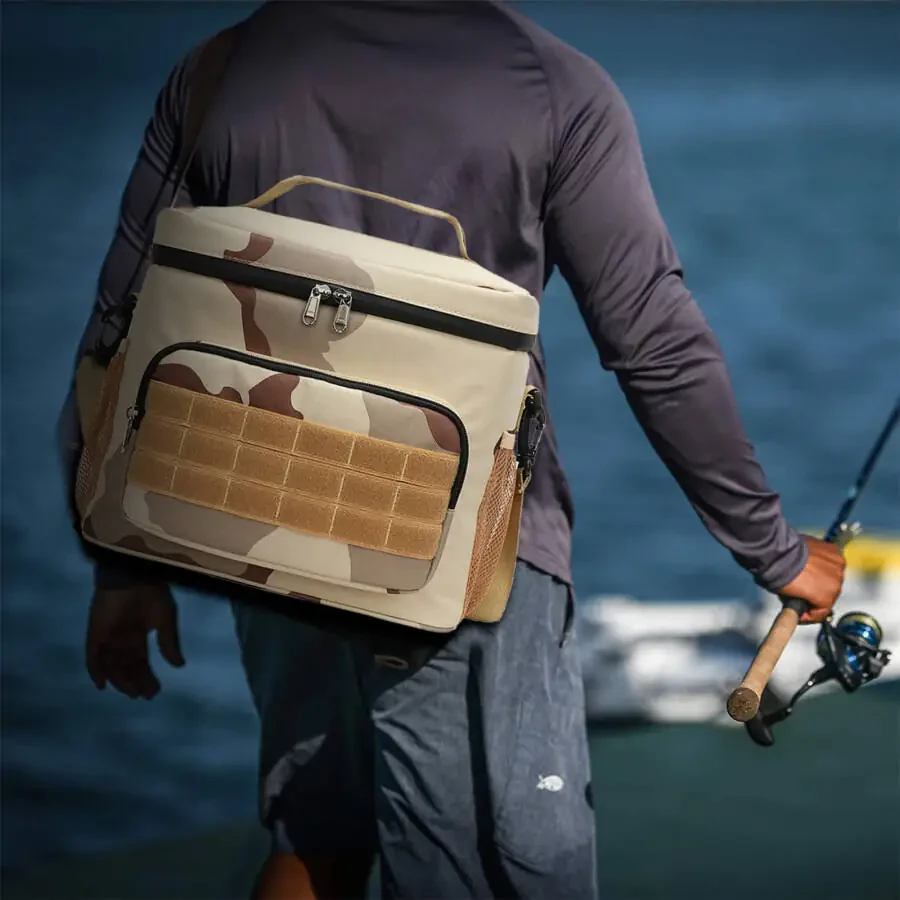 Mfigree 2024 New Tackle Bag Fishing Tackle Bag With Moulded Base Tackle Storage Bags for Anglers for All Your Fishing Gear and Tools-CAMOUFLAGE - 5