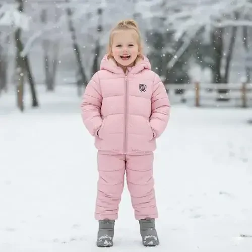 Mfmiudole Baby Boys Girls Winter Coats, Thick Hooded Down Kids Infants Toddlers Winter Warm Jacket Outerwear for 1-7 Years - 6