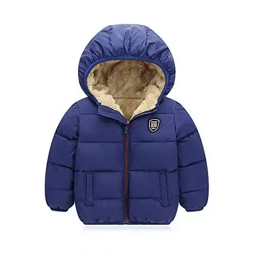Mfmiudole Baby Boys Girls Winter Coats, Thick Hooded Down Kids Infants Toddlers Winter Warm Jacket Outerwear for 2-7 Years - MODAZONE