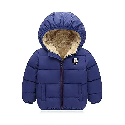 Mfmiudole Baby Boys Girls Winter Coats, Thick Hooded Down Kids Infants Toddlers Winter Warm Jacket Outerwear for 1-7 Years 