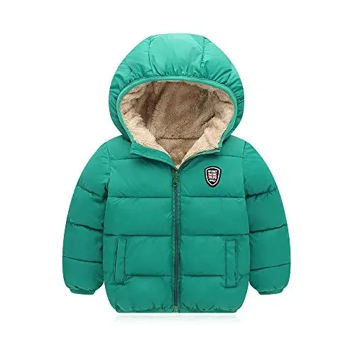 Mfmiudole Baby Boys Girls Winter Coats, Thick Hooded Down Kids Infants Toddlers Winter Warm Jacket Outerwear for 1-7 Years 