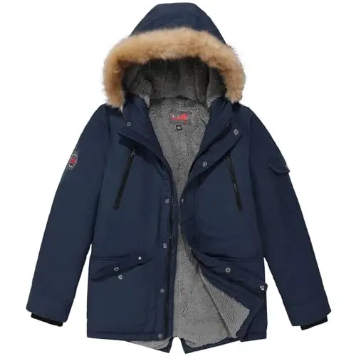 MGWDT Boy's Winter Coats Kids Puffer Jackets Thicken Warm Parka for Cold Weather | Sizes 5-14Y | - 2