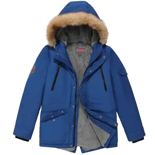 MGWDT Boy's Winter Coats Kids Puffer Jackets Thicken Warm Parka for Cold Weather | Sizes 5-14Y | - 3