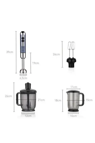Mia Mega Azura Chrome Blender Set A447-13 - KORKMAZ (1)