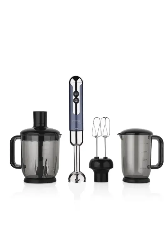 Mia Mega Azura Chrome Blender Set A447-13 - KORKMAZ