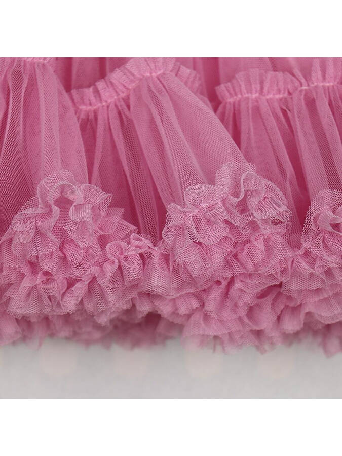 Mia Satin Lined Fluffy Tulle Skirt - 5