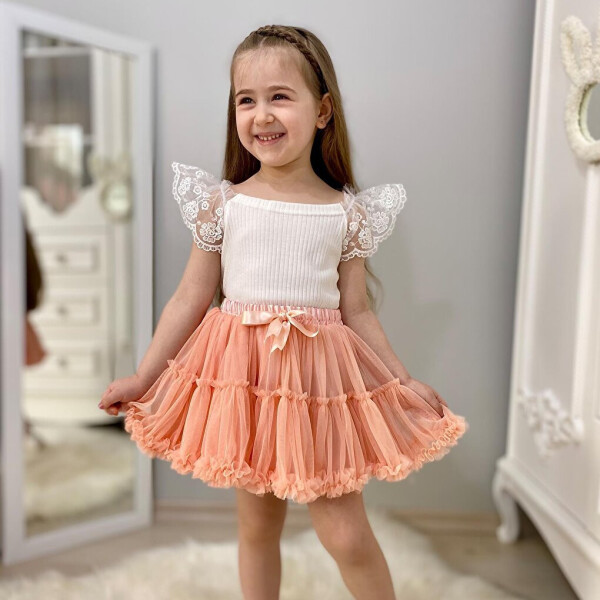 Mia Satin Lined Fluffy Tutu Skirt - 7