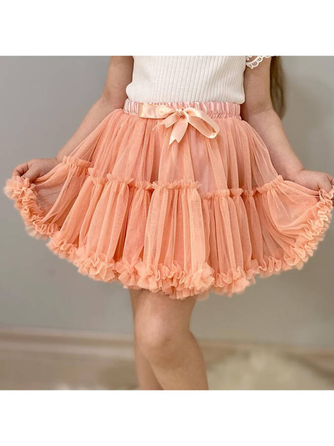 Mia Satin Lined Fluffy Tutu Skirt - 4