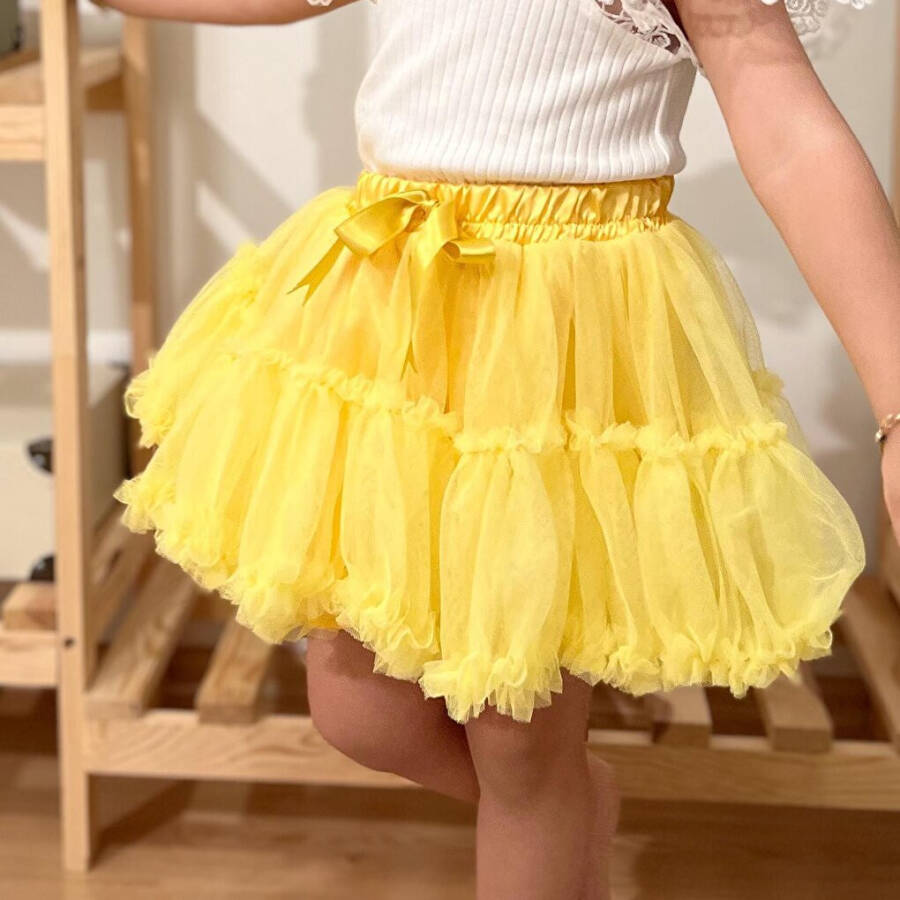 Mia Satin Lined Fluffy Tutu Skirt - 9