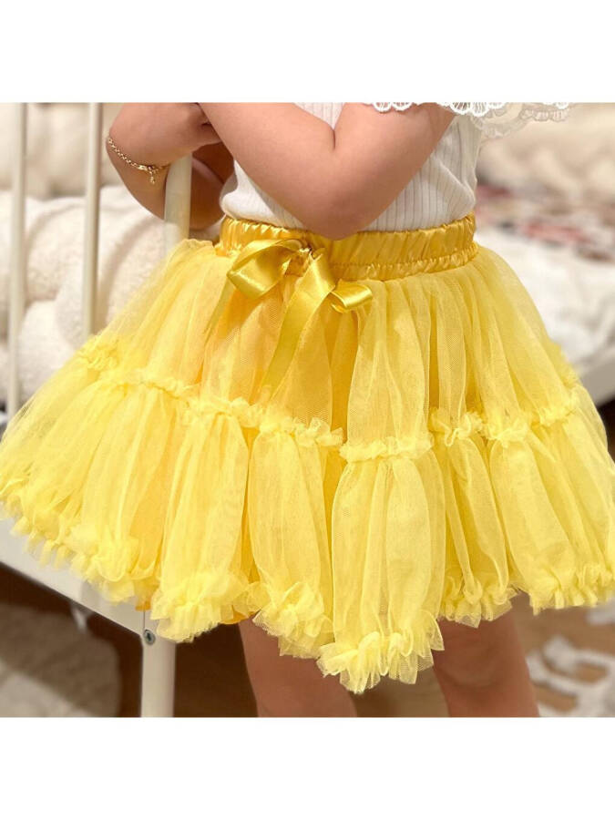 Mia Satin Lined Fluffy Tutu Skirt - 3