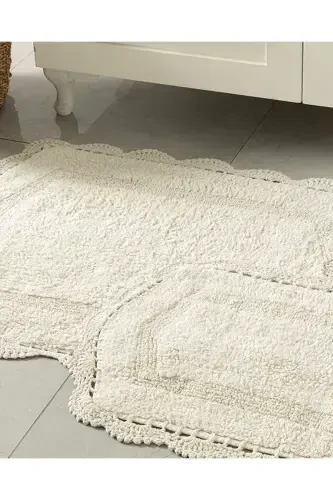 Mia Set Covora?e De Baie Din Bumbac 60x90-40x60 Cm Crem - English Home (1)