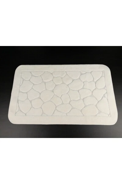 Мягкий нескользящий хлопковый коврик для ванной 2 шт. Стирка 60x100 50x60 см. Коврик для ванной бежевый - 5