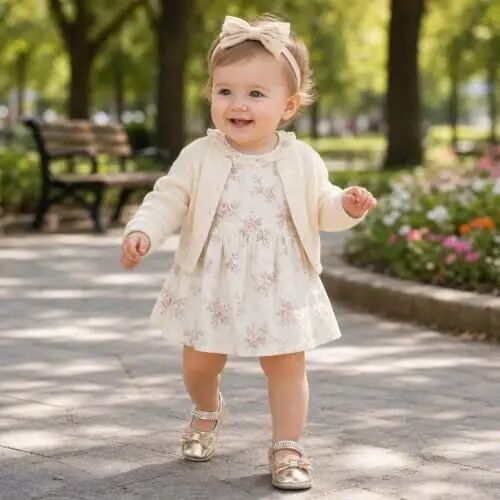 Miamooi Infant Baby Girls Mary Jane Shoes Bow Ballet Flats First Walkers - MIAMOOI (1)