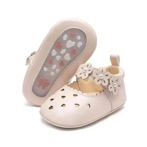 Miamooi Infant Baby Girls Mary Jane Shoes Bow Ballet Flats First Walkers - 1