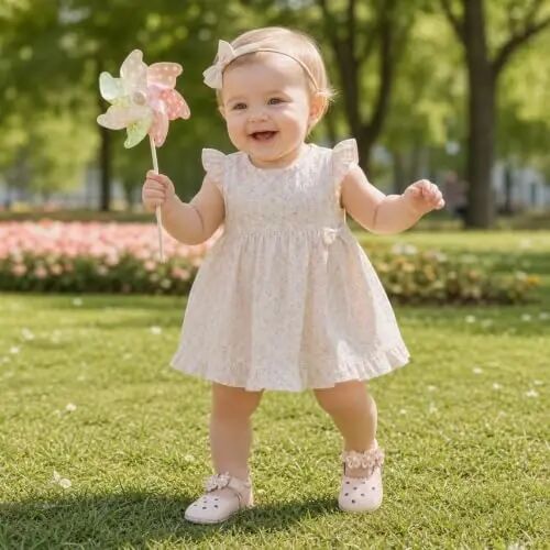 Miamooi Infant Baby Girls Mary Jane Shoes Bow Ballet Flats First Walkers - MIAMOOI (1)