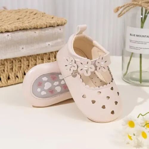 Miamooi Infant Baby Girls Mary Jane Shoes Bow Ballet Flats First Walkers - 3