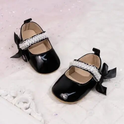 Miamooi Infant Baby Girls Mary Jane Shoes Bow Ballet Flats First Walkers - 3