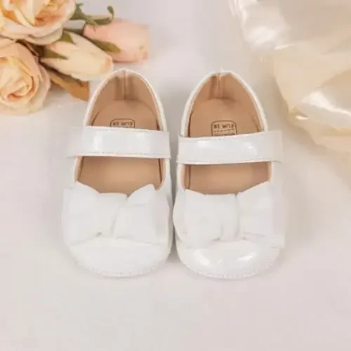 Miamooi Infant Baby Girls To'y Ko'ylagi Poyafzallari Kamon Balet Malika Mary Jane Balet Uyi Yuruvchi Krossovkalar Yangi Tug'ilgan Chaqaloq Xonasi Cho'qintirish Poyafzallari - 4