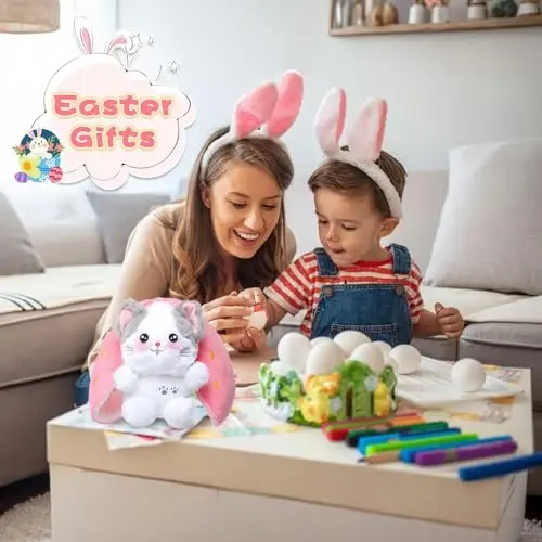 MIAODAM Mushuk Peluş O'yinchoqlar, Yoqimli Qulupnay Mushukka Aylanadigan Fermuarli Peluş, Qiziqarli Peluş O'yinchoqlar Chaqaloq va Qiz Do'sti uchun Qulupnay O'yinchoq Ichida Sovg'a (7.8 dyuym) - MIAODAM