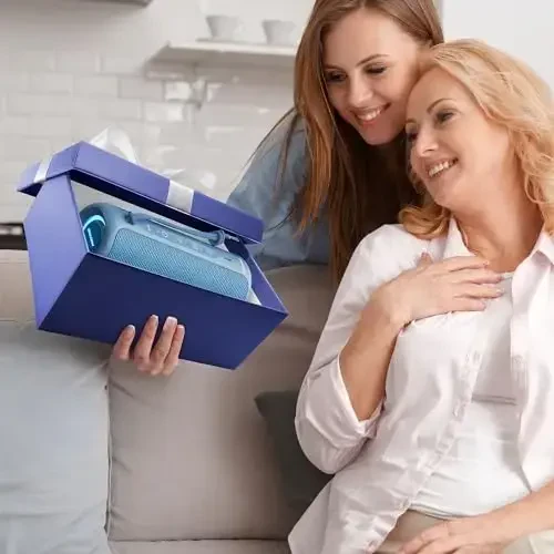 MIATONE Portable Bluetooth Speakers 36W Stereo Sound Bass Boost, 24H Playtime, Bluetooth 5.3 TWS Pairing Father Boy Friend Gifts for him (Blue) - 4