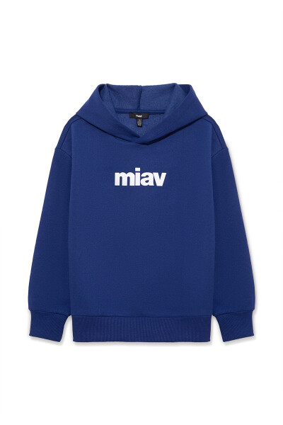 Miav Baskılı Kapüşonlu Sweatshirt 6S10028-70722 - 4