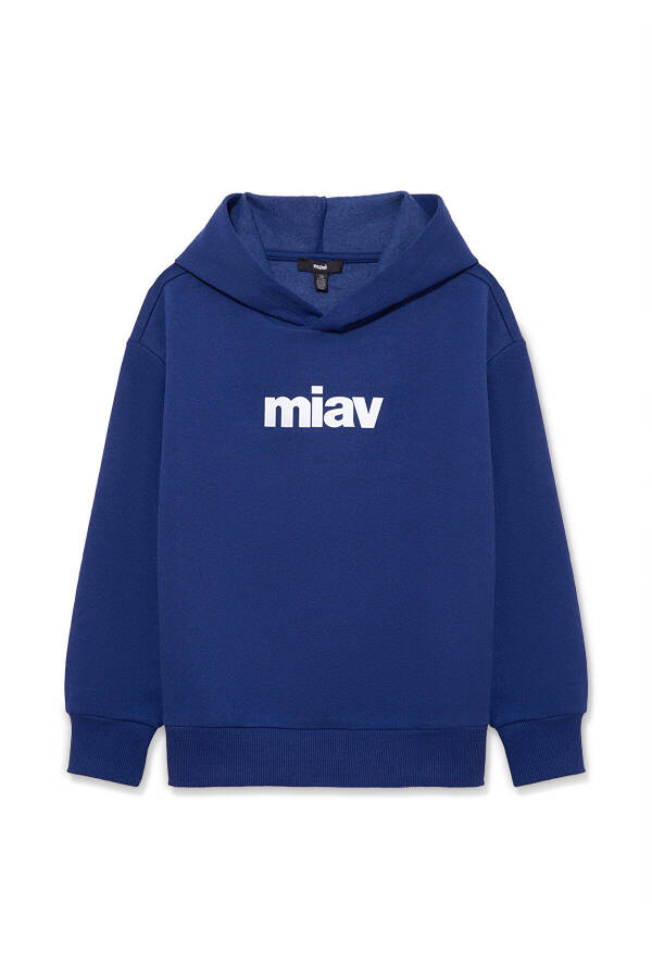 Miav Baskılı Kapüşonlu Sweatshirt 6S10028-70722 - 4