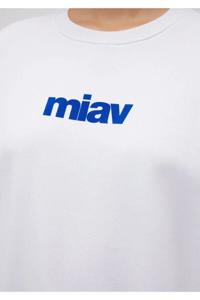 Miav Bosilgan Oq Svitshot 1610964-620 - 12