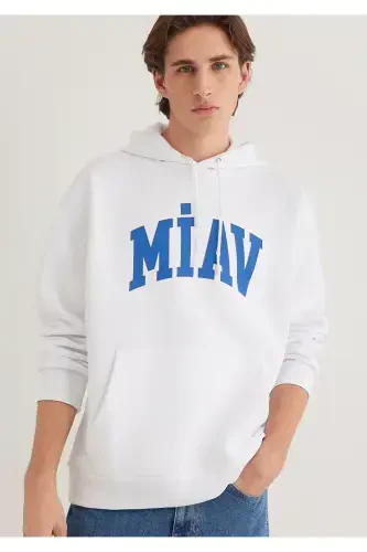 Miav Bosma Kaputli Sviter 0S10122-620 - MAVI (1)