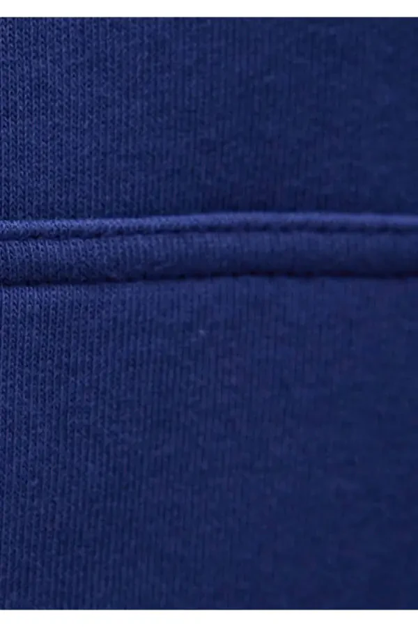 Miav Printed Hooded Blue Sweatshirt 1S10131-70722 - 6