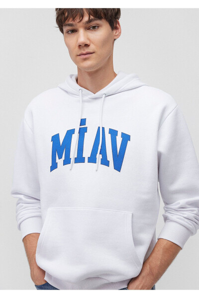 Miav Printed Hooded Sweatshirt 0S10122-620 - 9