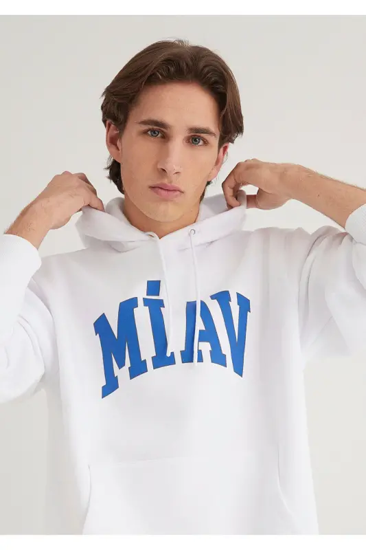 Miav Printed Hooded Sweatshirt 0S10122-620 - 1