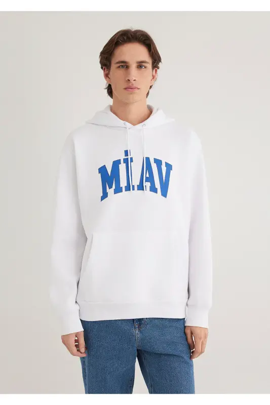 Miav Printed Hooded Sweatshirt 0S10122-620 - 4