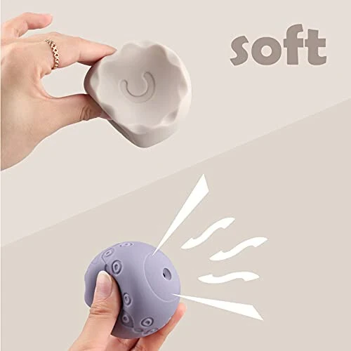 Miawow Stacking Balls Soft Toys for Babies 6 12 18 Months 1 Year Old Girls Boys - Toddlers Sensory Educational Montessori Baby Blocks - Infant Newborn Developmental Teething Learning Stacker Cups - 4