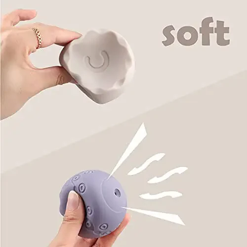 Miawow Stacking Balls Soft Toys for Babies 6 12 18 Months 1 Year Old Girls Boys - Toddlers Sensory Educational Montessori Baby Blocks - Infant Newborn Developmental Teething Learning Stacker Cups - 4