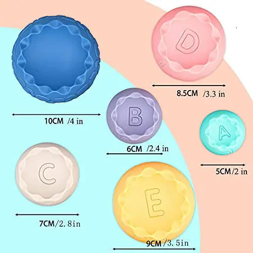 Miawow Stacking Balls Soft Toys for Babies 6 12 18 Months 1 Year Old Girls Boys - Toddlers Sensory Educational Montessori Baby Blocks - Infant Newborn Teething Learning Stacker Cups-Easter Basket - 5