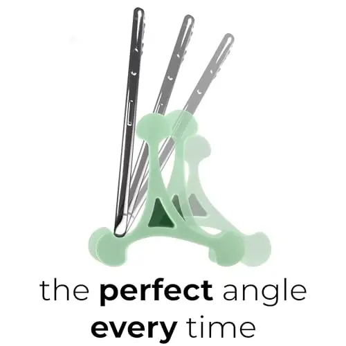 Mica Design Company Skalene Phone Stand - 100% Silicone Rubber, Adjustable Phone Holder, Prop, Rest - Desk, Office, Home, Kitchen Accessory (Mint Green) - MICA DESIGN COMPANY (1)
