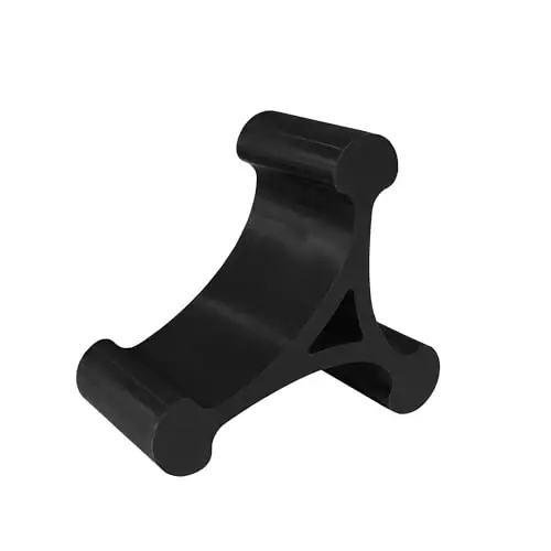 Mica Design Company Skalene Phone Stand - 100% Silicone Rubber, Adjustable Phone Holder, Prop, Rest - Desk, Office, Home, Kitchen Accessory (Stealth Black) - 3