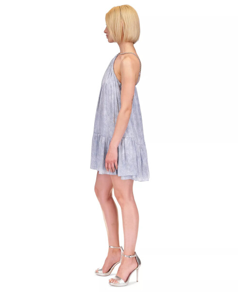 Michael Kors ayollar Iridescent Petal Mini Dress Chambray - 4